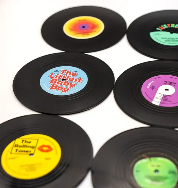 Schallplatten Untersetzer DJ Geschenkidee