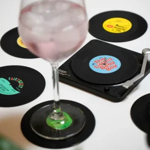 Wein Vinyl Untersetzer für Getränke